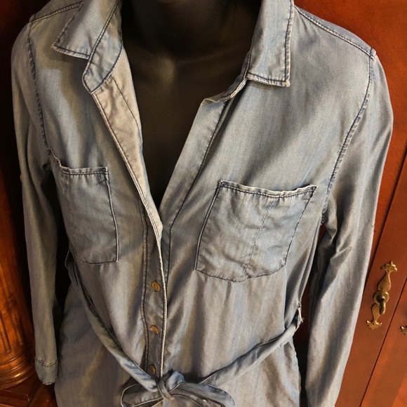 XS AQUA Chambray Dress like Denim - Picture 13 of 13